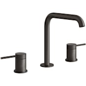 Gessi Gessi 316 1.2 GPM Widespread Tall Bathroom Faucet from the Cesello Series Black Metal Brushed PVD