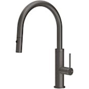 Gessi Gessi 316 1.75 GPM Single Hole Pull Down Kitchen Faucet Black Metal Brushed PVD