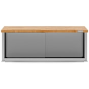 Gladiator 54" Width Storage Shoe Bench Gray Slate
