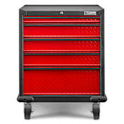 Gladiator Premier 28 Inch Wide Pre-Assembled Gear Drawer Granite / Red