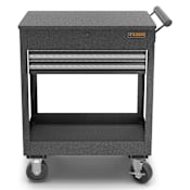 Gladiator 36"H x 27"W 2 Drawer Utility Cart with Casters Hammered Granite