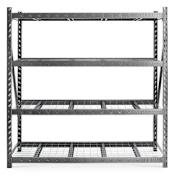 Gladiator 90 Inch x 90 Inch Heavy Duty Rack with Four Adjustable Shelves Hammered Granite