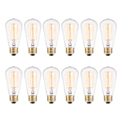 Globe Electric Pack of (12) 40 Watt Dimmable S60 Medium (E26) Incandescent Light Bulbs Clear