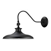 Globe Electric Aedan Single Light 13" Wide Wall Sconce with Gooseneck Arm and Swivel Head Black
