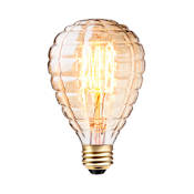 Globe Electric Single Granada 40 Watt G25 Medium (E26) 140 Lumen Vintage Incandescent Bulb Amber