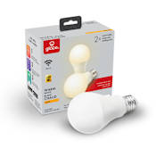 Globe Electric Pack of (2) 10 Watt Dimmable A19 Medium (E26) LED Bulbs - 800 Lumens, 3000K, and 80CRI White