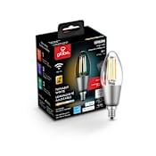 Globe Electric Single 4.5 Watt Vintage Edison B11 Candelabra (E12) LED Bulb - 400 Lumens, 2000K, and 80CRI Clear