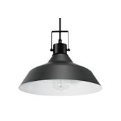 Globe Electric Sutton Single Light 11" Wide Indoor/Outdoor Pendant Matte Black