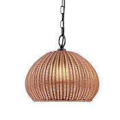 Globe Electric Salvador 13" Wide Plug-In Pendant Bronze