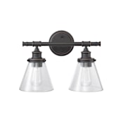 Globe Electric Parker 2 Light 16" Wide Bathroom Vanity Light Oil Rubbed Bronze