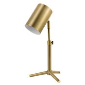 Globe Electric Pratt Single Light Adjustable Height Desk Lamp Matte Brass