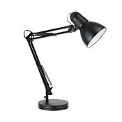Globe Electric Architect 28" Tall Accent and Swing Arm Desk Lamp Matte Black