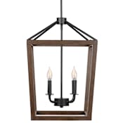 Globe Electric 4 Light 14" Wide LED Taper Candle Pendant Matte Black