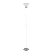 Globe Electric Elliott Single Light 72" Tall Floor Lamp Silver