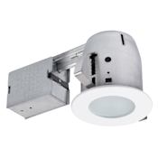 Globe Electric 4" GU10 Recessed Trim and Remodel Housing- IC Rated White