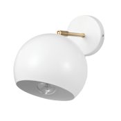 Globe Electric Molly 9" Tall Hardwired or Plug-In Wall Sconce Matte White