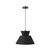 Globe Electric Madison 2 Light 15" Wide Pendant Satin Black