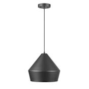 Globe Electric Amara 12" Wide Pendant Matte Black