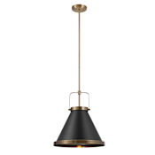 Globe Electric Sophia 15" Wide Pendant Matte Black