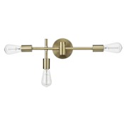 Globe Electric Hollins 3 Light 18" Wide Vanity Light Brass