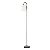 Globe Electric Beck 60" Tall Flexible Neck, Gooseneck Floor Lamp Matte Black