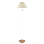 Globe Electric Oren 62" Tall Torchiere Floor Lamp Wood Toned