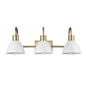 Globe Electric Ivy 3 Light 24" Wide Vanity Light Matte Brass