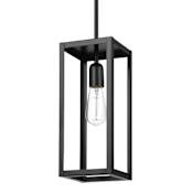 Globe Electric Bowery 6" Wide Mini Pendant Matte Black
