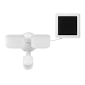Globe Electric Double Light 11-13/16" Wide 4000K LED Motion Sensing Outdoor Security Flood Light White