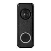 Globe Electric Heath Zenith Plastic Wireless Lighted Battery-Operated Push Doorbell Button with Realistic Decoy Camera Black