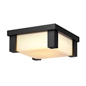 Globe Electric Armando 12" Wide Flush Mount Square Outdoor Ceiling Fixture Matte