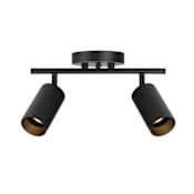 Globe Electric Pratt 2 Light 12" Wide Fixed Rail Ceiling Fixture Matte