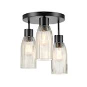 Globe Electric Tulip 3 Light 13" Wide Semi-flush Ceiling Fixture Matte