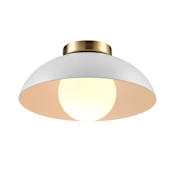 Globe Electric Selma 13" Wide Flush Mount Globe Ceiling Fixture Matte Black