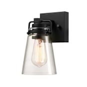 Globe Electric 10" Tall LED Outdoor Wall Sconce Matte Black