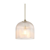 Globe Electric 12" Wide LED Pendant Matte Brass