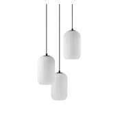 Globe Electric 3 Light 12" Wide LED Multi Light Pendant Matte Black