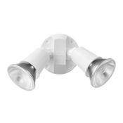 Globe Electric Switch Double Light 6-1/2" Wide Outdoor Flood Light Satin