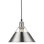 Golden Lighting Orwell 10" Wide Mini Pendant Pewter