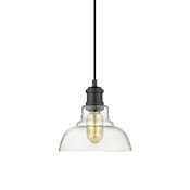Golden Lighting Carver 8" Wide Mini Pendant Black