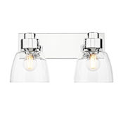 Golden Lighting Remy 2 Light 17" Wide Vanity Light Chrome