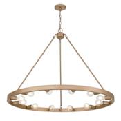 Golden Lighting Castile 12 Light 40" Wide Ring Chandelier French Gold