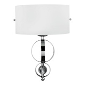Golden Lighting Cerchi 17" Tall Wall Sconce Chrome