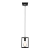 Golden Lighting Wesson 5" Wide Outdoor Mini Pendant Black