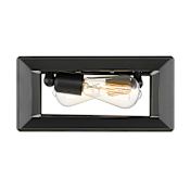 Golden Lighting Smyth 2 Light 12" Wide Flush Mount Square Ceiling Fixture Matte Black