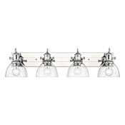 Golden Lighting Hines 4 Light 7" Wide Vanity Light Chrome