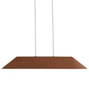 Golden Lighting Faroe 43" Wide Linear Pendant Coffee / Black
