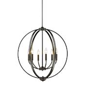 Golden Lighting Colson 6 Light 25-3/4" Wide Chandelier Etruscan Bronze