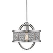 Golden Lighting Colson Single Light 11" Wide Pendant Pewter