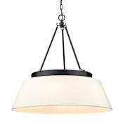 Golden Lighting Penn 6 Light 26" Wide Pendant Matte Black